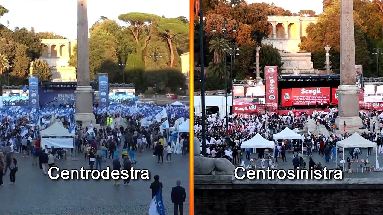 Elezioni, una piazza e due chiusure: Pd e centr...
