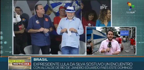 Candidato Lula da Silva sostiene encuentro con alcalde derechista de Brasil