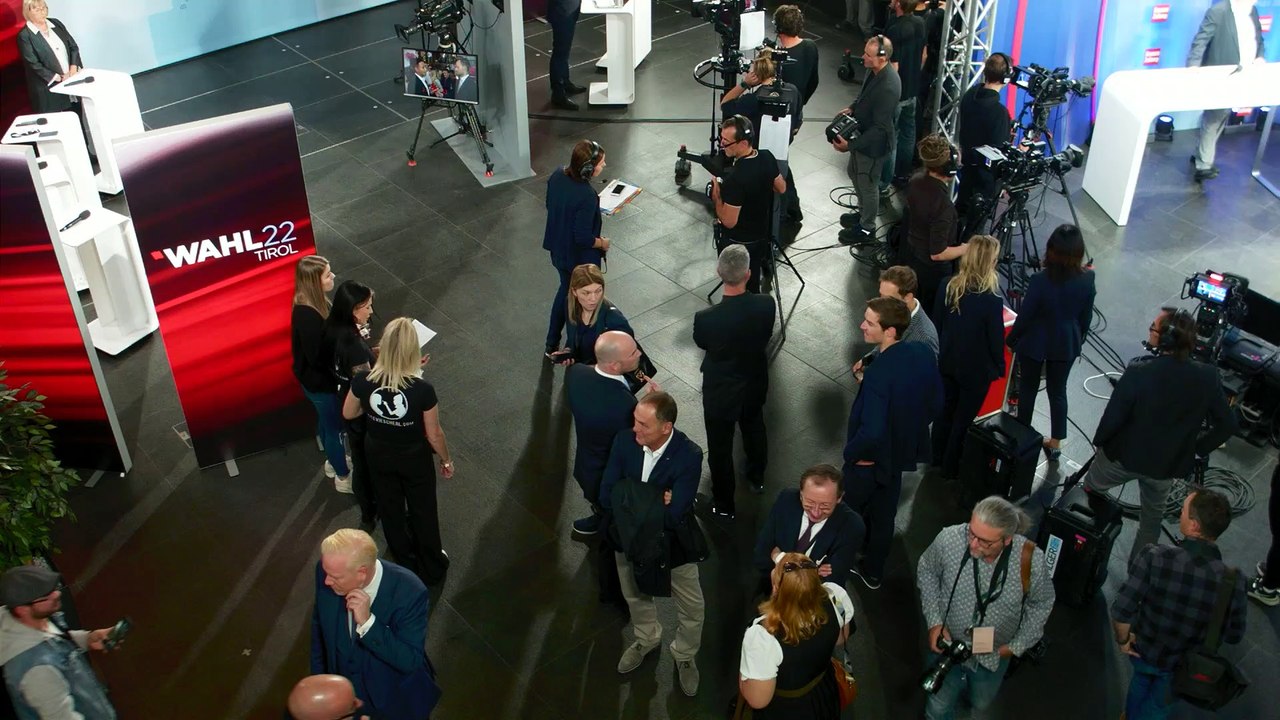 Andrea Haslwanter-Schneider im Wahlstudio