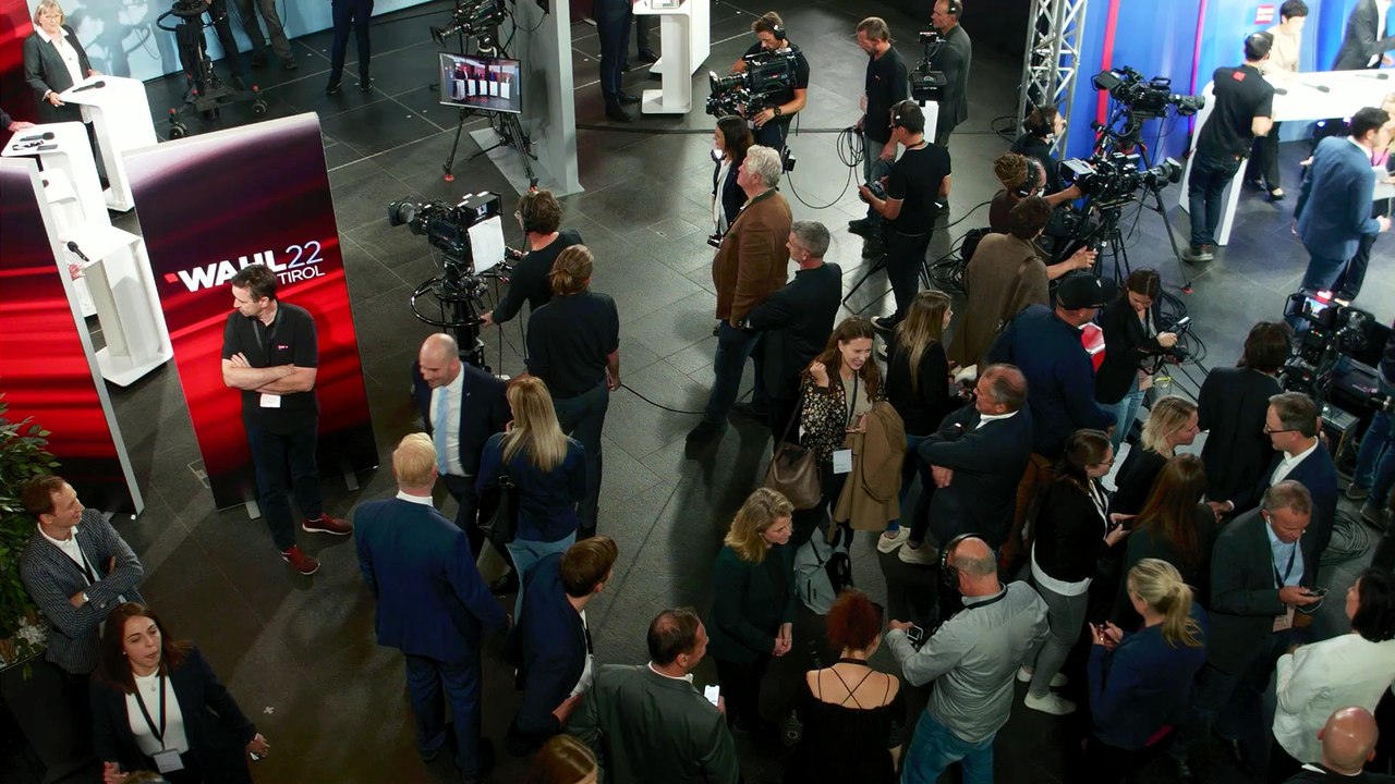 Georg Dornauer im Wahlstudio