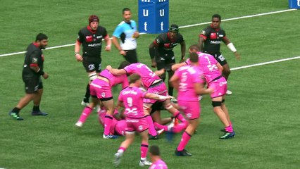 TOP 14 - Essai de James HALL (SFP) - LOU Rugby - Stade Français Paris - Saison 2022:2023