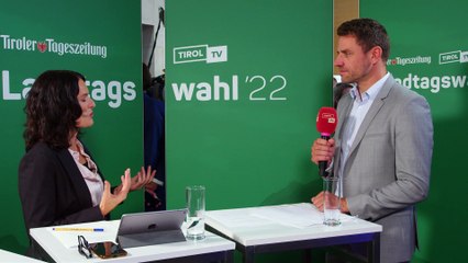 Gebi Mair im TT-Wahlstudio
