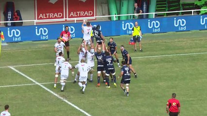 TOP 14 - Essai de Emilien GAILLETON (SP) - Montpellier Hérault Rugby - Section Paloise - Saison 2022:2023