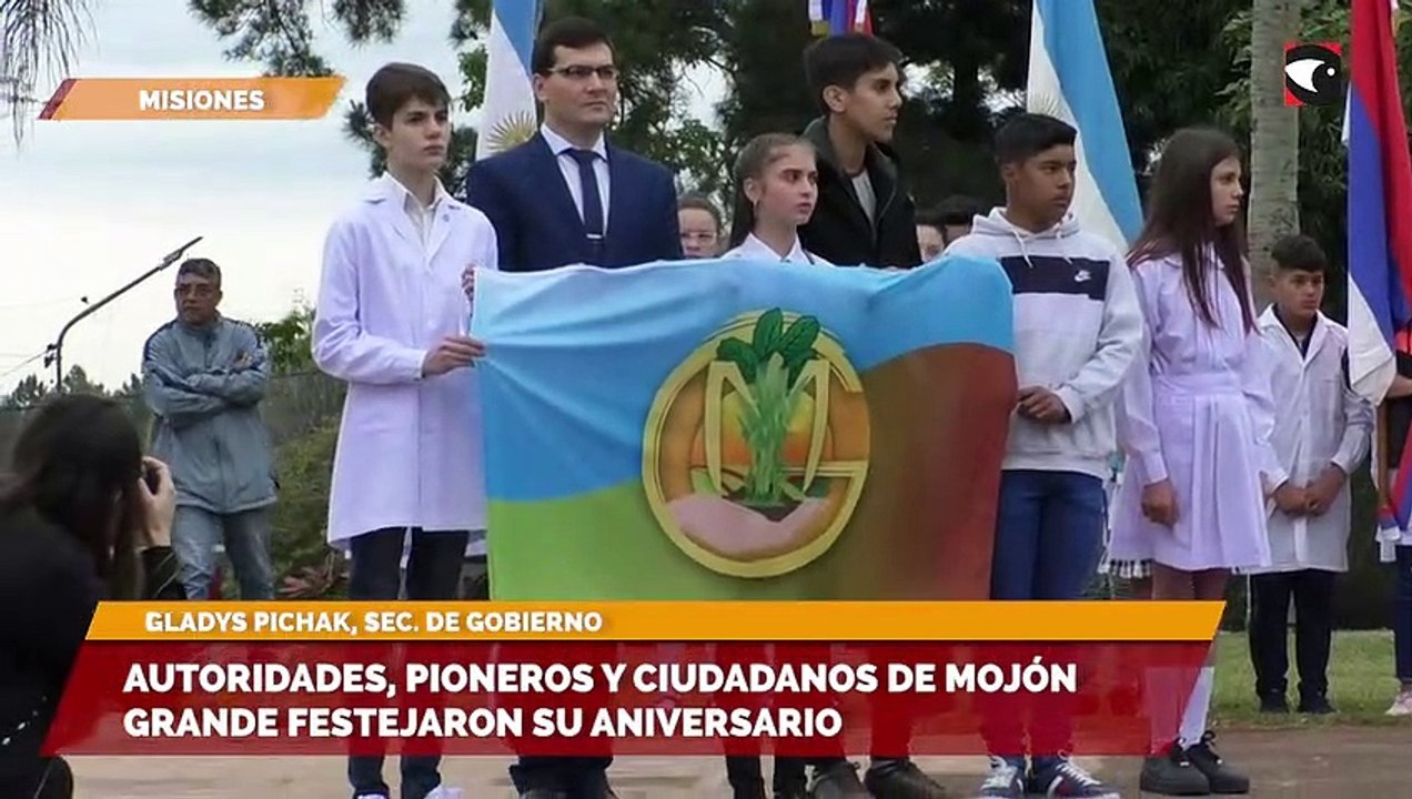 Autoridades, pioneros y ciudadanos de mojón grande festejaron su aniversario