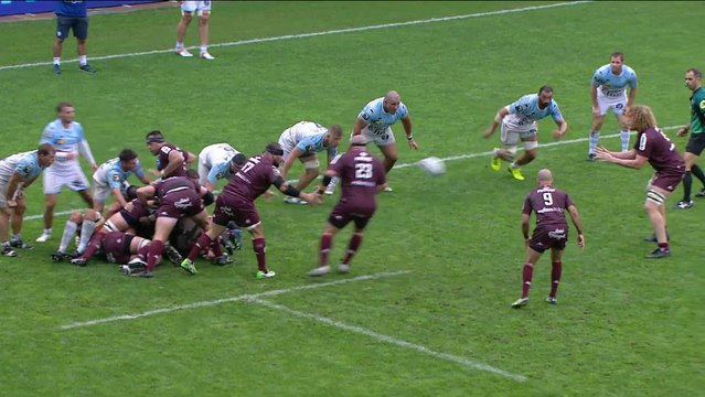 TOP 14 - Essai de Geoffrey CROS (UBB) - Aviron Bayonnais - Union Bordeaux-Bègles - Saison 2022:2023