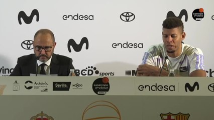 Rueda de prensa de Tavares, MVP de la Supercopa