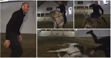 سقوط "أنيق" لزيدان من على ظهر الحصان.. ماذا حدث؟