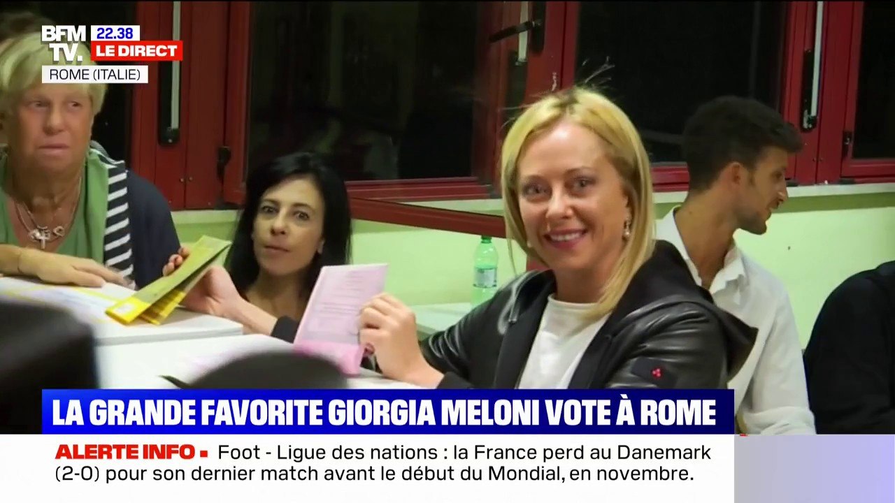 Élections en Italie: Giorgia Meloni a voté à Ro...