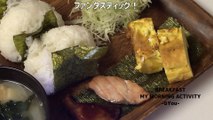 鮭と鰤で和食のワンプレート(Japanese one plate with salmon and yellowtail)