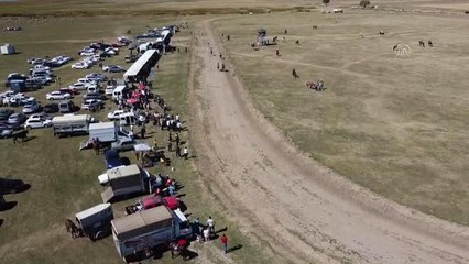 Jokeyini üstünden atan at saatler sonra göldeki sazlıklarda bulundu