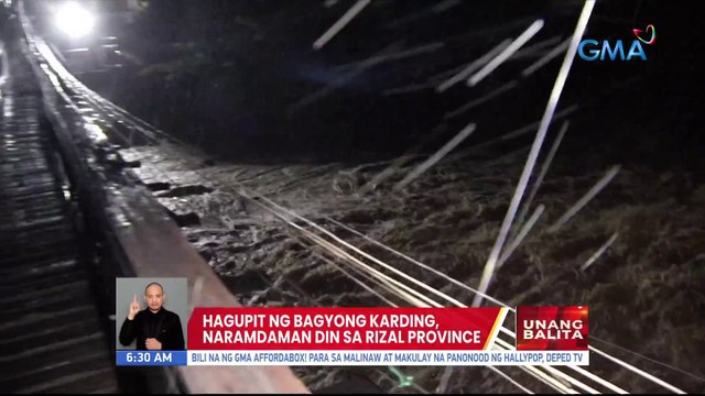 Hagupit ng Bagyong Karding, naramdaman din sa Rizal Province | UB