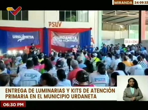 Alcaldía del mcpio. Urdaneta en Miranda entrega 170 luminarias y 30 kits de atención primaria
