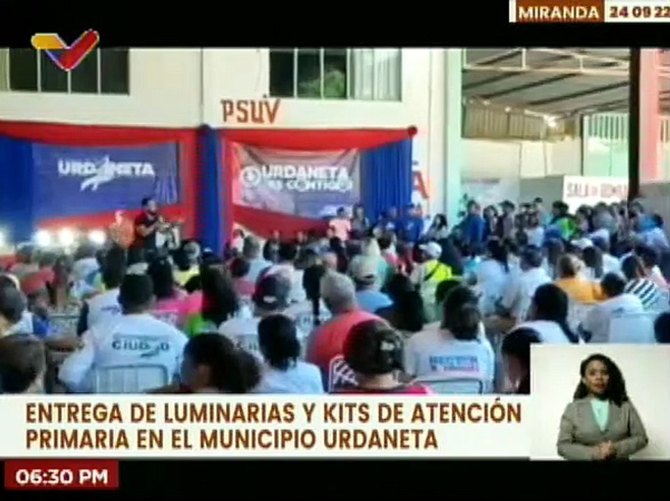Alcaldía del mcpio. Urdaneta en Miranda entrega 170 luminarias y 30 kits de atención primaria