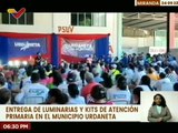 Alcaldía del mcpio. Urdaneta en Miranda entrega 170 luminarias y 30 kits de atención primaria