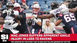 Mac Jones Suffers Apparent Ankle Injury in Patriots' Loss to Ravens