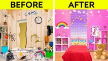 AWESOME ROOM MAKEOVER __ We Built Our Dream House! Genius DIY Ideas and Crafts by 123 GO!