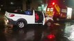 Condutora de Fiat Strada fica ferida após bater com caminhonete na Rua Presidente Kennedy