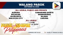 Klase sa malaking bahagi ng Luzon ngayong araw, suspendido