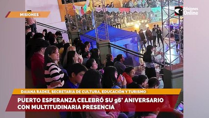 Puerto Esperanza celebró su 96° aniversario con multitudinaria presencia