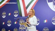 Giorgia Meloni, il discorso della vittoria: 