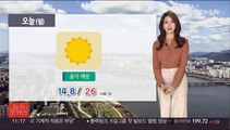 [날씨] 낮 동안 맑고 선선…전국 25도 안팎