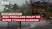 Mga pinsalang dulot ng Super Typhoon Karding | GMA News Feed