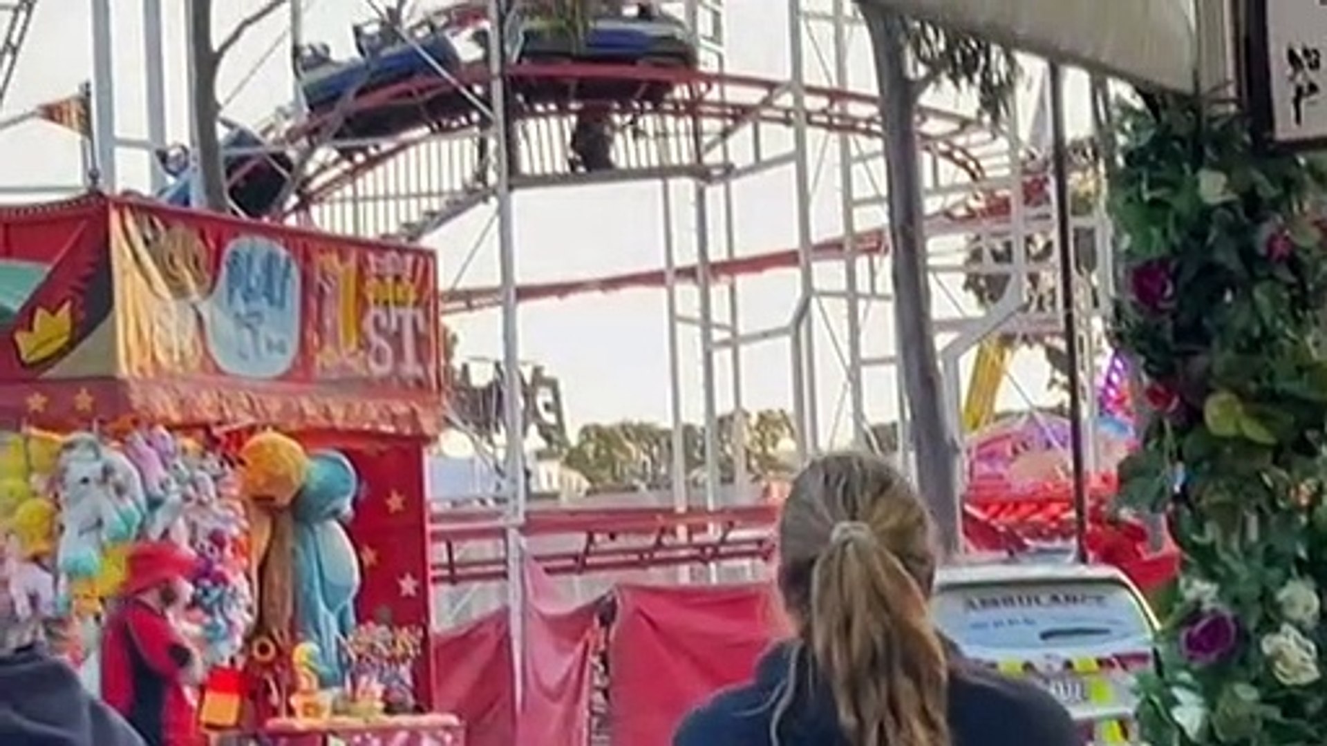 Woman hit by Melbourne rollercoaster in critical condition