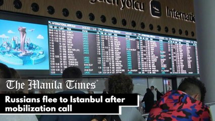 Russians flee to Istanbul after mobilization call