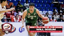 NCAA Season 98 | Best Player: Will Gozum (Benilde vs UPHSD) | Men's Basketball Tournament Round 1