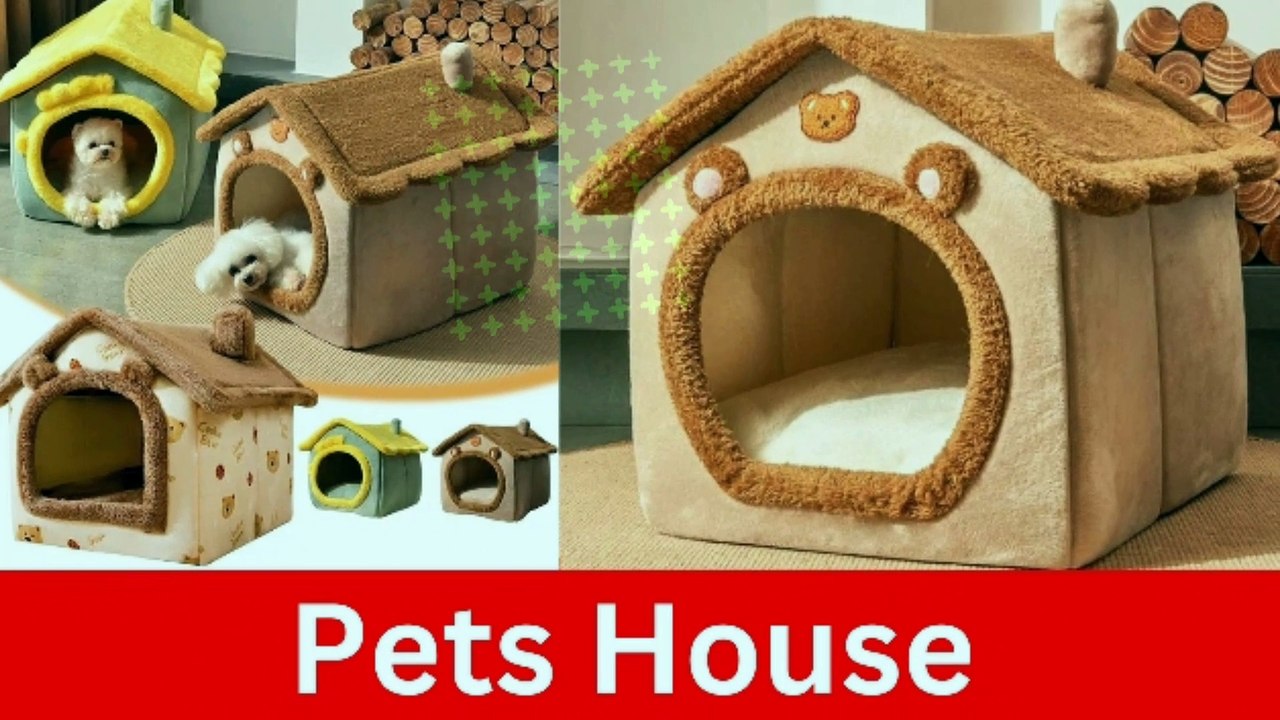 Four Seasons New Cats and Dogs Kennel Bed House Techshahin24