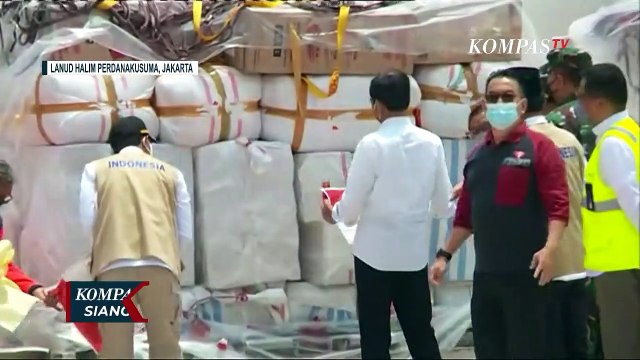 Presiden Joko Widodo Lepas Pengiriman Bantuan Kemanusiaan untuk Korban Banjir Pakistan