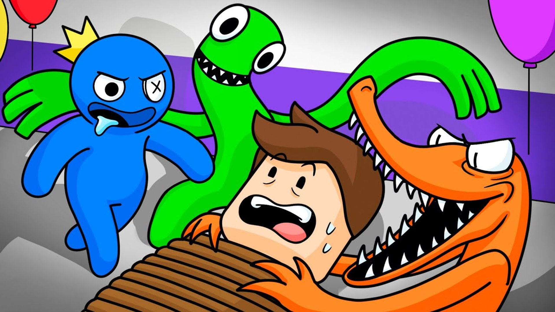 Rainbow Friends Get Turned Into BABIES! Story Animation by GameToons 