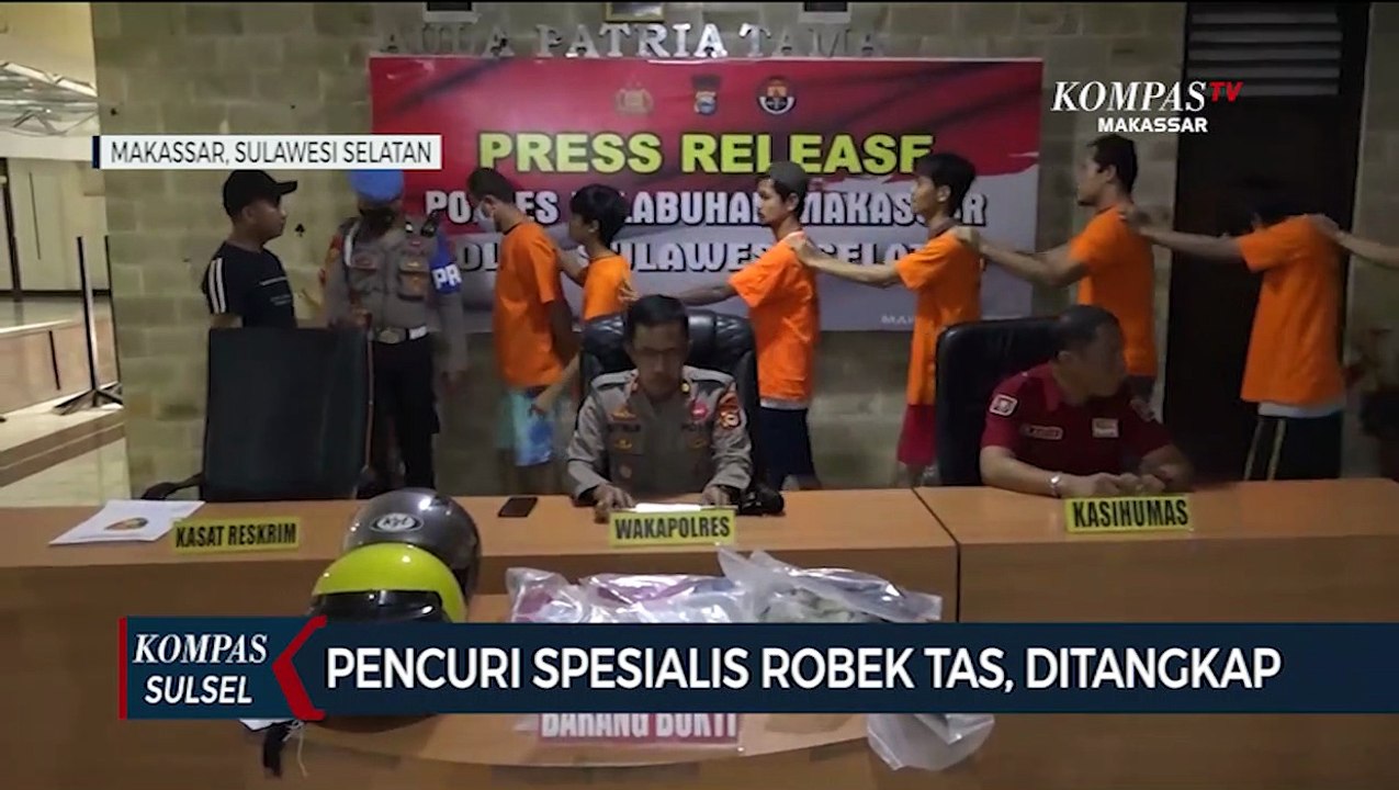 Pencuri Spesialis Robek Tas Ditangkap Polisi Polres Pelabuhan Makassar