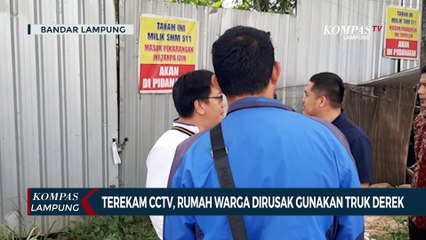 Sekelompok Orang Rusak Rumah Warga Gunakan Truk Derek, Aksinya Terekam CCTV