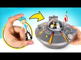Fabrication d’une Soucoupe Volante Miniature Avec des Personnages Connus !