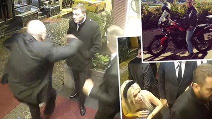 Ünlü gece kulübünün önünde çatışma anları kamerada