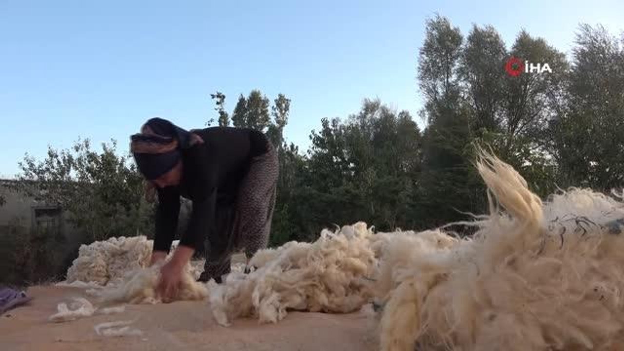 Yün yorgan ve yastıklar kara kışa hazırlanıyor