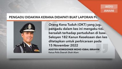 Mahkamah | Pengadu didakwa buat laporan polis palsu