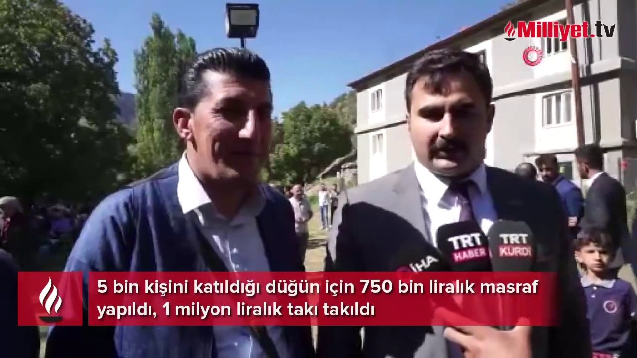 5 bin kişini katıldığı aşiret düğününde dudak uçuklatan takı töreni