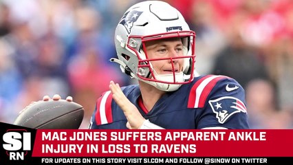 Ravens-Pats: Mac Jones Injured