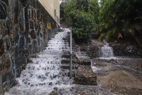 La tormenta tropical Hermine se aleja de Canarias tras dejar un récord histórico de precipitaciones