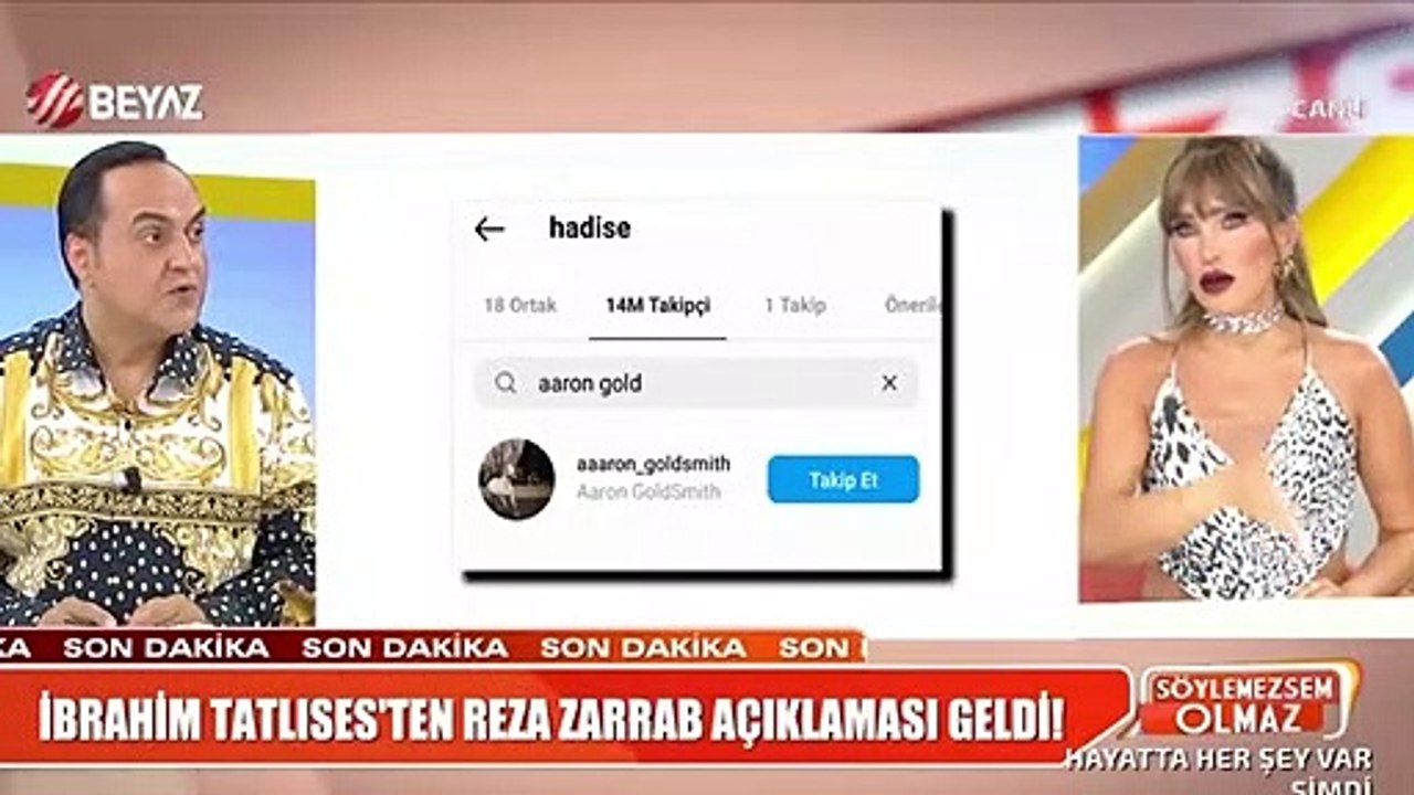 Seren Serengil, "bazı sanatçılar Reza Zarrab'ı ziyaret etti" dedi,  İbrahim Tatlıses, canlı yayına bağlandı