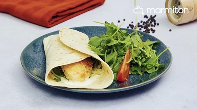 Dégustez un délicieux wrap au poulet, c’est facile, rapide et tellement bon !