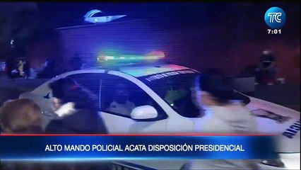 Cambios en la cúpula policial tras la exigencia del presidente Guillermo Lasso
