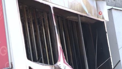 Beşiktaş'ta iş yerinde çıkan yangın paniğe neden oldu