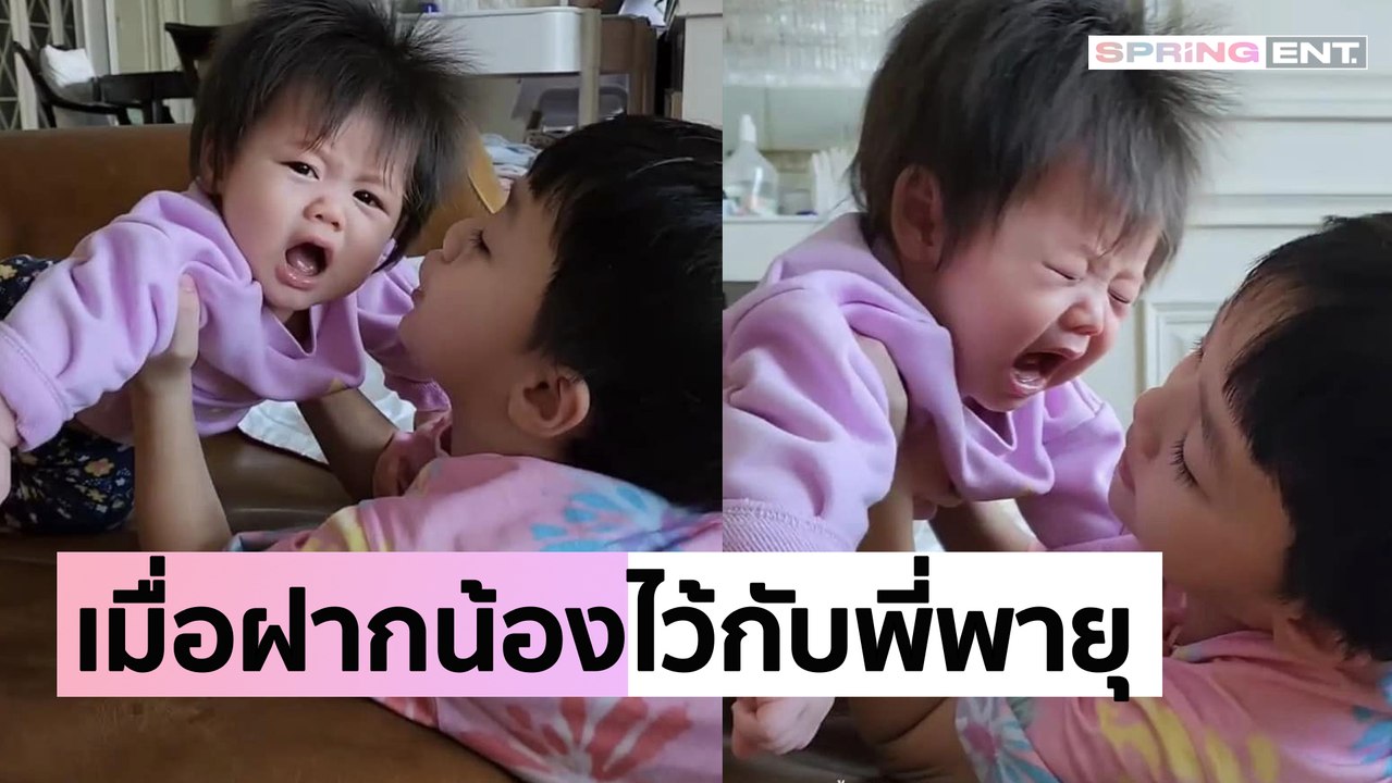 ไม่รู้จะขำหรือว่าเอ็นดูเมื่อฝาก "น้องแอบิเกล" ให้อยู่กับ "พี่พายุ"
