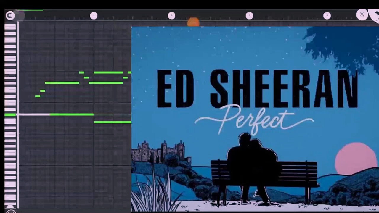 perfect ed sheeran easy piano melody fl studio mobile
