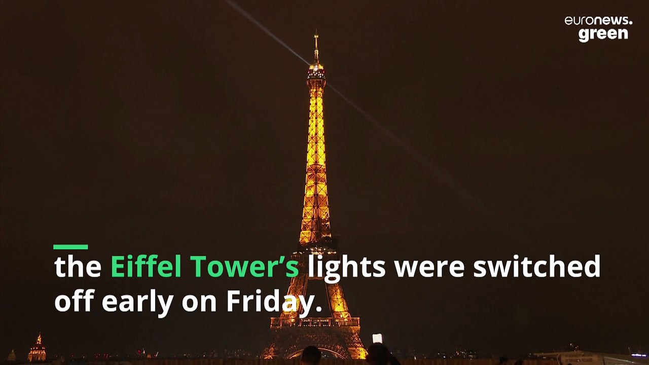 Watch lights on the Eiffel Tower switch off as France fears winter energy shortage