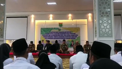 Bupati Tanbu Lantik Penjabat Kepala Desa Persiapan dan Anggota BPD