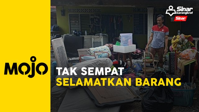 Banjir kilat terburuk, tak sempat selamatkan barang